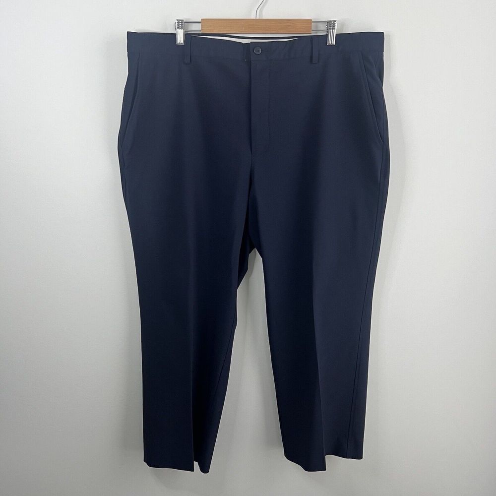 Footjoy Performance Pants Men 42x28 Navy Blue Athletic Golf Comfort Chino READ